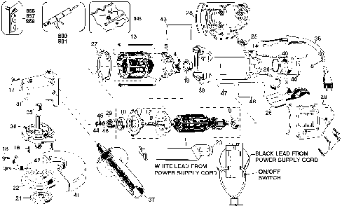 Part Location Diagram of 149479-00 Black and Decker Nut, clamp